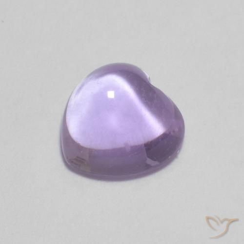 Améthyste Violet clair naturelle Cœur, 0.93 ct, Transparent