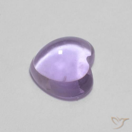 Améthyste Violet clair naturelle Cœur, 0.93 ct, Transparent