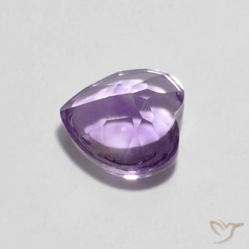 Améthyste Violet Iris naturelle Cœur, 0.88 ct, Transparent