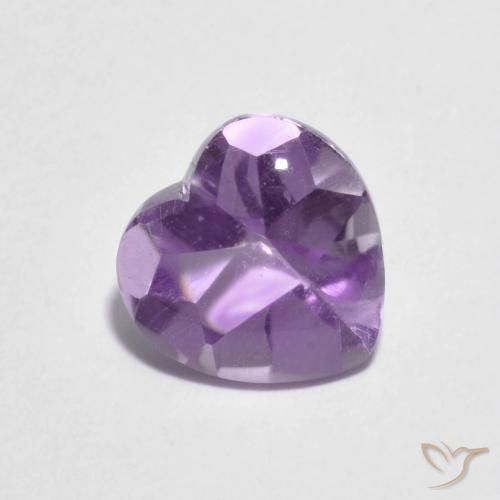 1.97ct Naturel Violet Iris Améthyste, Cœur, Transparent