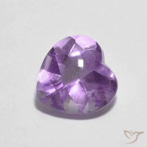 Améthyste Violet Iris naturelle Cœur, 1.97 ct, Transparent