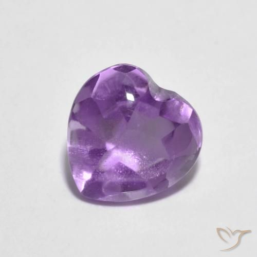2.02ct Naturel Violet Iris Améthyste, Cœur, Transparent