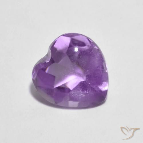 Améthyste Violet Iris naturelle Cœur, 2.02 ct, Transparent