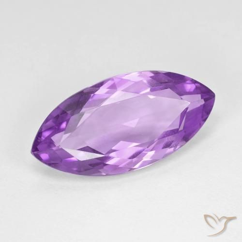 Améthyste Pourpre violacé profond naturelle Marquise, 7.10 ct, VVS