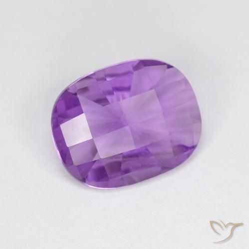 2.22ct Naturel Pourpre violacé moyen Améthyste, Coussin, VVS
