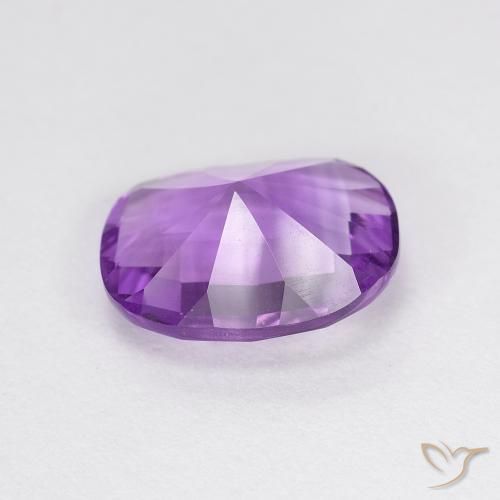 Améthyste Pourpre violacé moyen naturelle Coussin, 2.22 ct, VVS