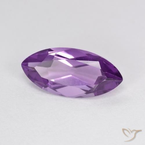 Améthyste Violet violacé naturelle Marquise, 3.05 ct, VVS
