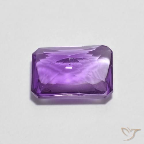 Améthyste Medium Dark-Violet naturelle Octogone / coupe Émeraude, 1.34 ct, Transparent