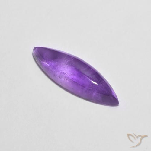 Améthyste Violet foncé naturelle Marquise, 1.79 ct, Transparent