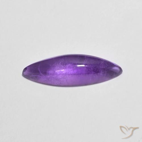 Améthyste Violet foncé naturelle Marquise, 1.79 ct, Transparent