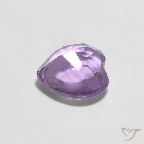 Améthyste Violet Rosâtre naturelle Cœur, 1.94 ct, Transparent