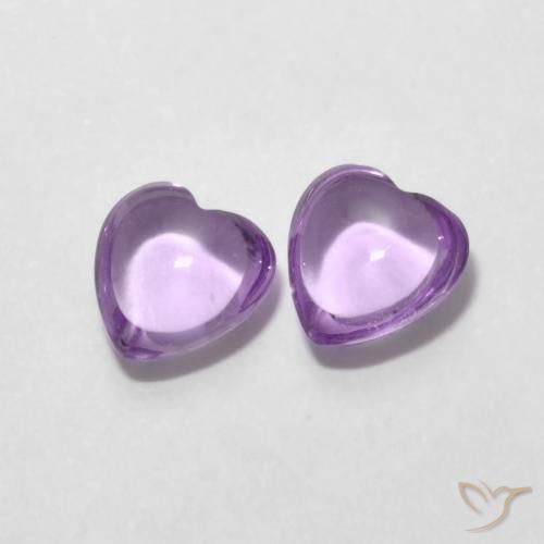 Shop natural 1.66ct Violet rosâtre moyen Améthyste gems, Cœur, from Brésil at GemSelect. In stock, global shipping!