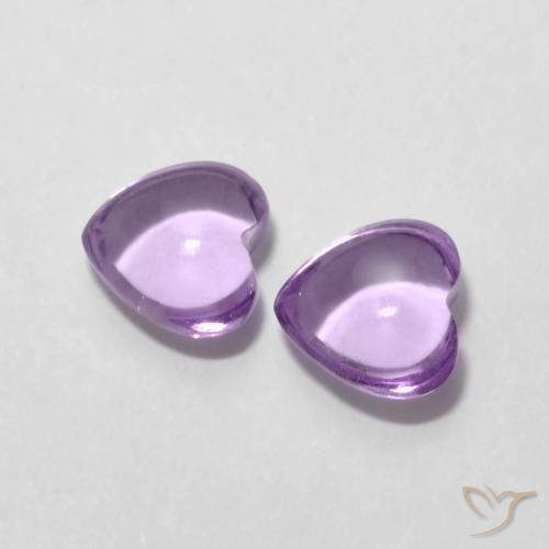 Shop natural 1.66ct Violet rosâtre moyen Améthyste gems, Cœur, from Brésil at GemSelect. In stock, global shipping!