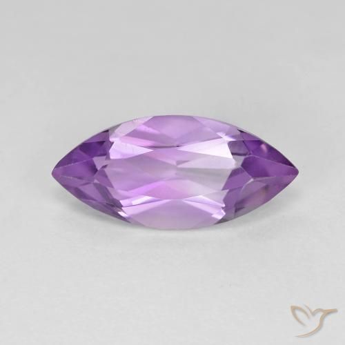 3.01ct Naturel Violet rosâtre moyen Améthyste, Marquise, VVS