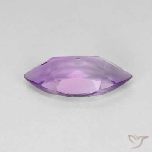 Améthyste Violet rosâtre moyen naturelle Marquise, 3.01 ct, VVS