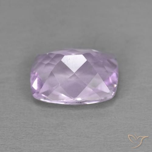 Améthyste Violet rosâtre léger naturelle Coussin, 2.02 ct, VVS