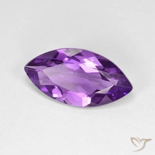 Améthyste Medium Dark-Violet naturelle Marquise, 3.14 ct, VVS