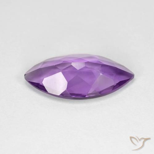 Améthyste Medium Dark-Violet naturelle Marquise, 3.14 ct, VVS