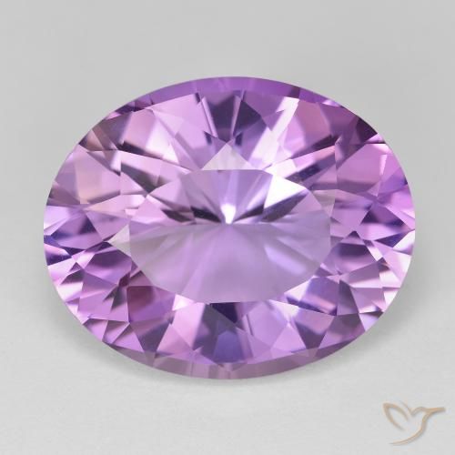 17.77ct Naturel Violet Rosâtre Améthyste, ovale, VVS