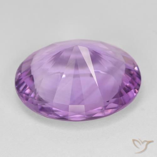 Améthyste Violet Rosâtre naturelle ovale, 17.77 ct, VVS