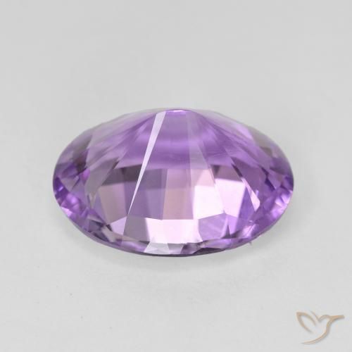 Améthyste Violet Rosâtre naturelle ovale, 5.95 ct, VVS-VS