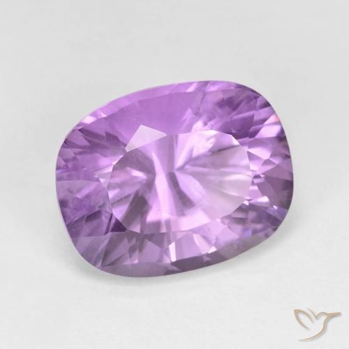 Améthyste Violet Rosâtre naturelle Coussin, 6.21 ct, VVS-VS