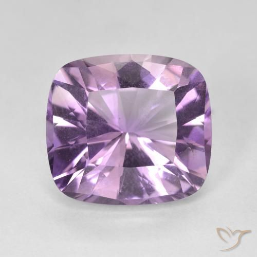 8.76ct Naturel Violet violacé Améthyste, Coussin, VVS