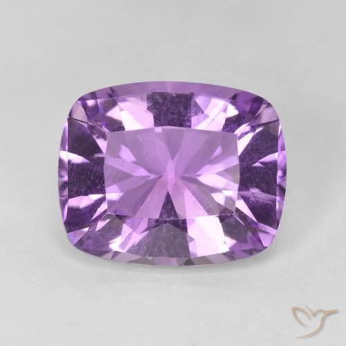 5.68ct Naturel Violet rosé foncé Améthyste, Coussin, VVS