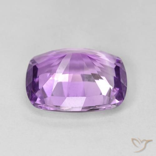 Améthyste Violet rosé foncé naturelle Coussin, 5.68 ct, VVS