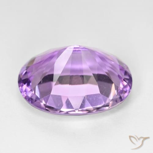 Améthyste Violet moyen naturelle ovale, 11.53 ct, VVS