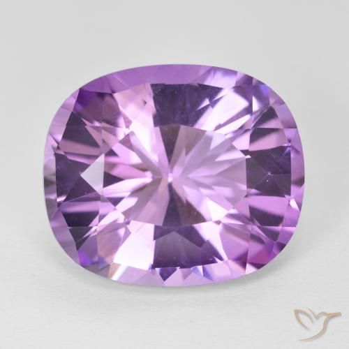 10.42ct Naturel Violet moyen Améthyste, Coussin, VVS