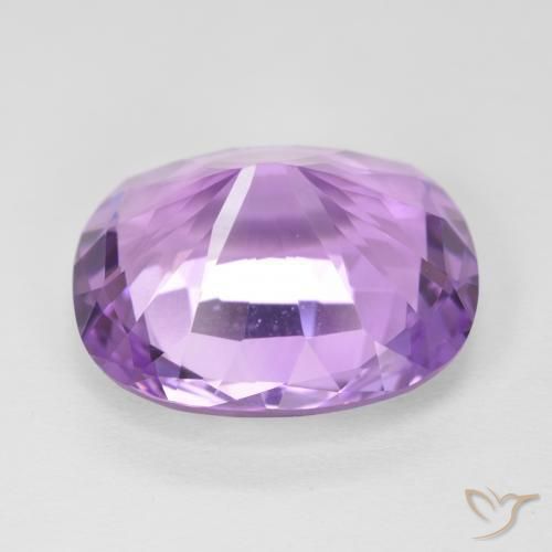 Améthyste Violet moyen naturelle Coussin, 10.42 ct, VVS
