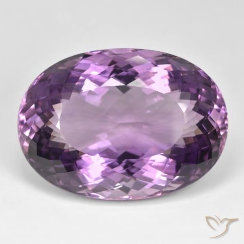 105.24ct Naturel Light-Medium Violet Améthyste, ovale, IF