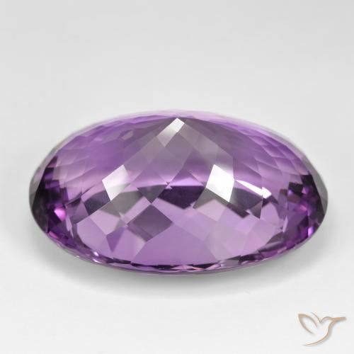 Améthyste Light-Medium Violet naturelle ovale, 105.24 ct, IF