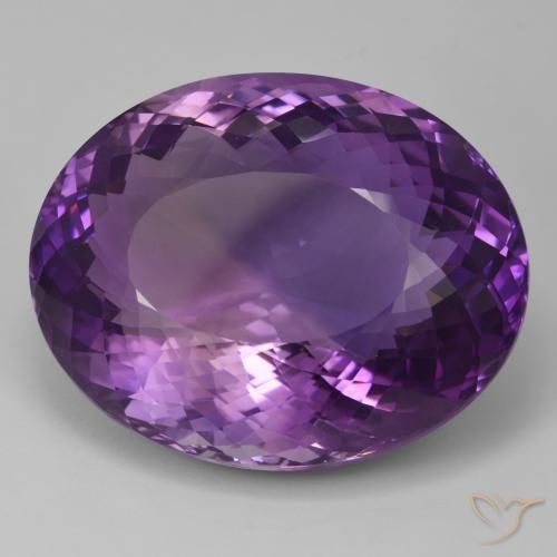 93.86ct Naturel Violet rose moyen Améthyste, ovale, IF