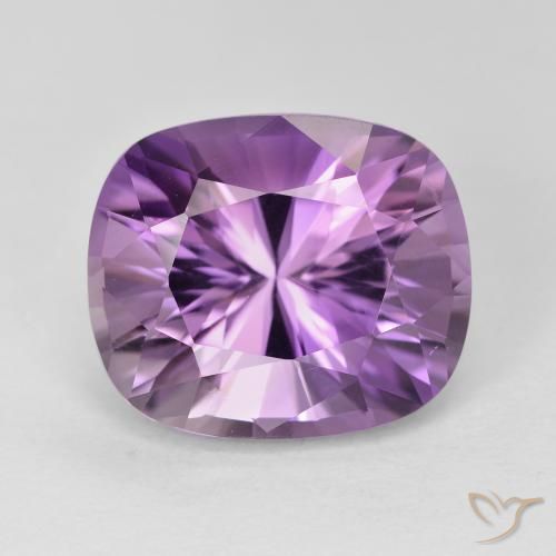 8.25ct Naturel Light-Medium Violet Améthyste, Coussin, VVS
