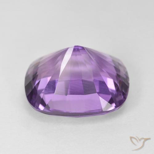Améthyste Light-Medium Violet naturelle Coussin, 8.25 ct, VVS