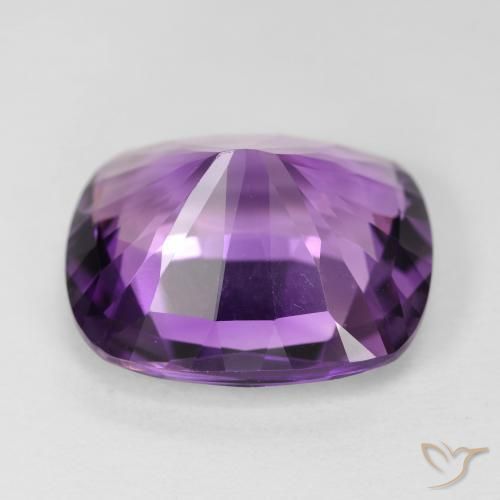 Améthyste Light-Medium Violet naturelle Coussin, 10.07 ct, VVS