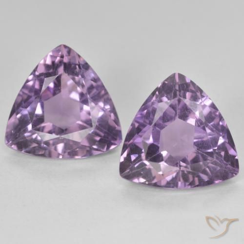5.77ctw Naturel Violet moyen Améthyste, Trillion, VS