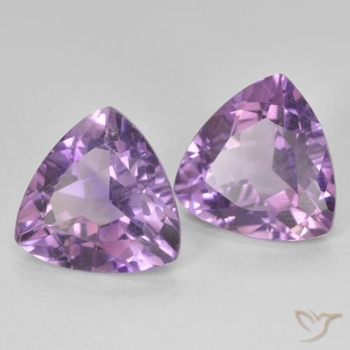 Shop natural 5.63ct Violet moyen Améthyste gems, Trillion, from Brésil at GemSelect. In stock, global shipping!