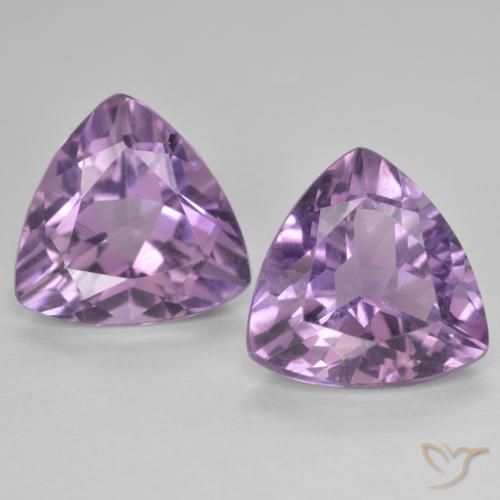 5.76ctw Naturel Light-Medium Violet Améthyste, Trillion, VS