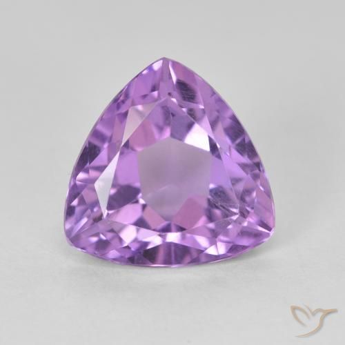 3.08ct Naturel Violet vif Améthyste, Trillion, VS