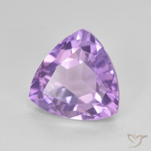 Améthyste Violet moyen naturelle Trillion, 3.24 ct, VVS-VS