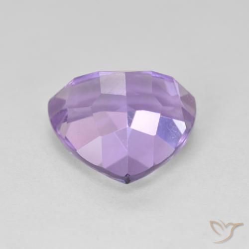 Améthyste Violet moyen naturelle Trillion, 3.24 ct, VVS-VS