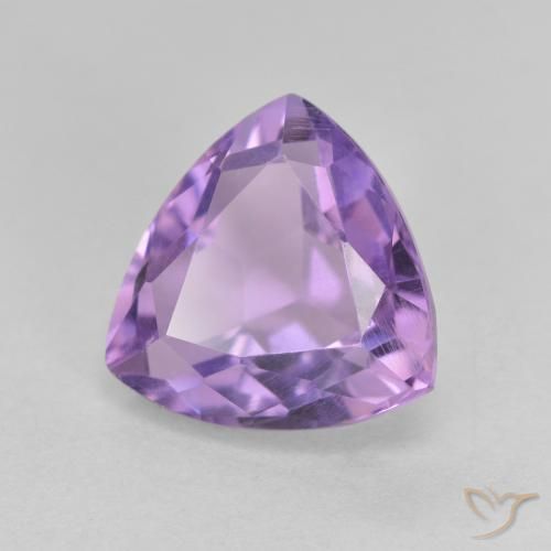 Améthyste Violet moyen naturelle Trillion, 3.28 ct, VS