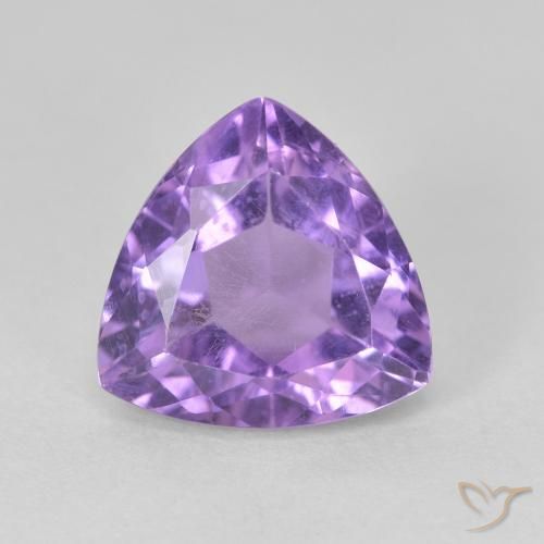 3.21ct Naturel Violet Rosâtre Améthyste, Trillion, VS