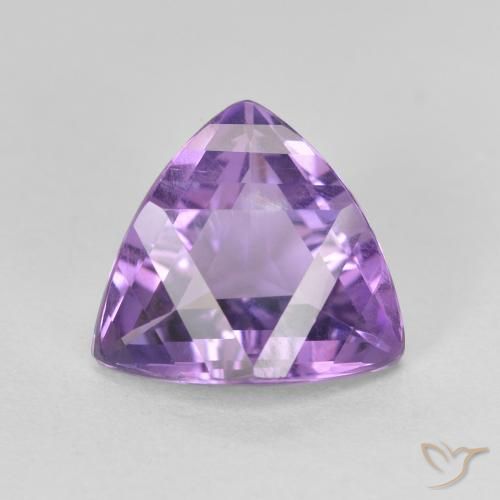 3.05ct Naturel Violet moyen Améthyste, Trillion, VVS-VS