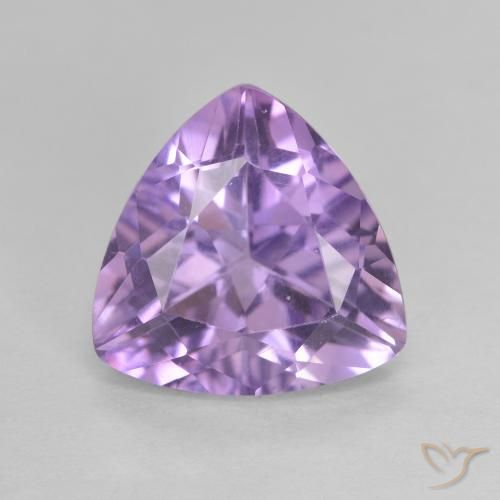 2.92ct Naturel Violet iris rosâtre Améthyste, Trillion, VVS