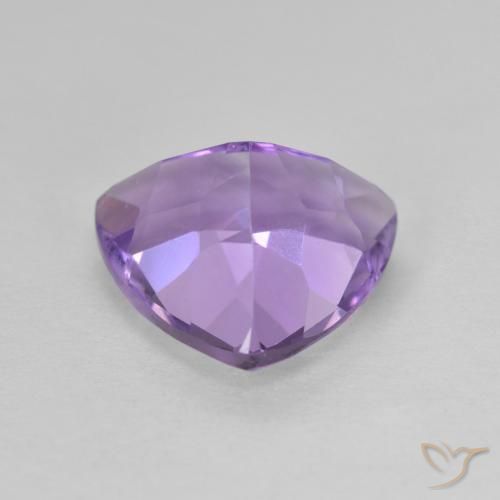 Améthyste Violet iris rosâtre naturelle Trillion, 2.92 ct, VVS