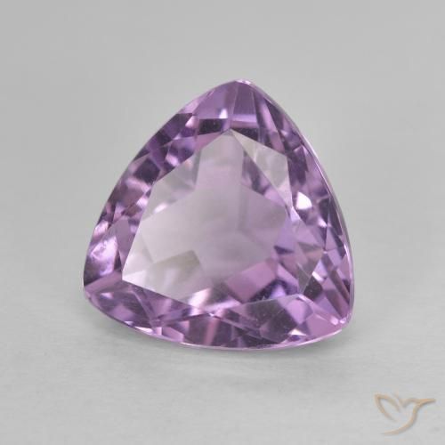 Améthyste Violet Rosâtre naturelle Trillion, 3.18 ct, VVS